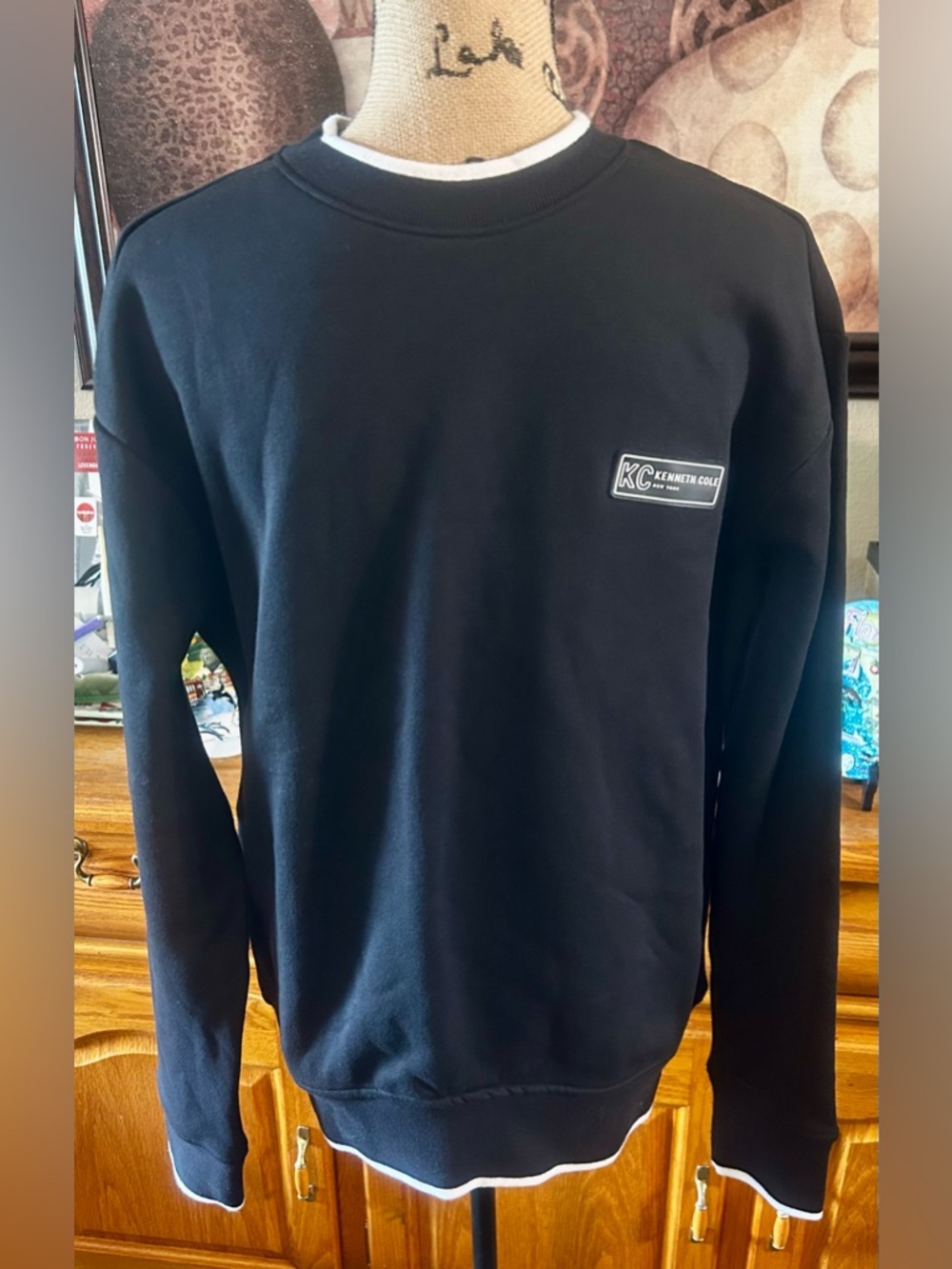 Kenneth Cole New York The Mobility Fleece Crew Sweatshirt Men's M NWT MSRP $79